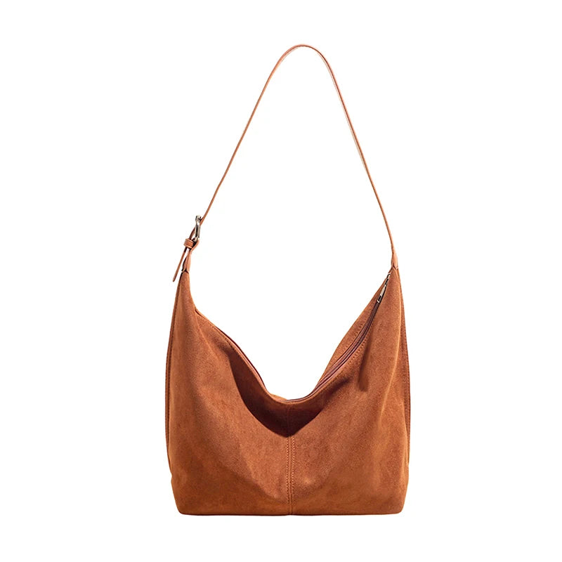 Women's Large Soft Faux Leather Hobo Shoulder Bag