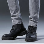 Men's Jeans Slim Fit High-Stretch Straight Leg Mid-Rise Gray Casual Denim Pants