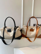 Travel Bag Canvas Leather Trim Large Handbags Travel_Bag_Canvas_Leather_Trim_Large_Handbags Trendsi