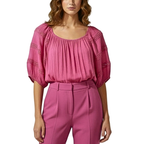 Unique_Spectrum_Blouse_Ruffle_Lace_Floral_Trim_Short_Sleeve_Casual_Loose_Top