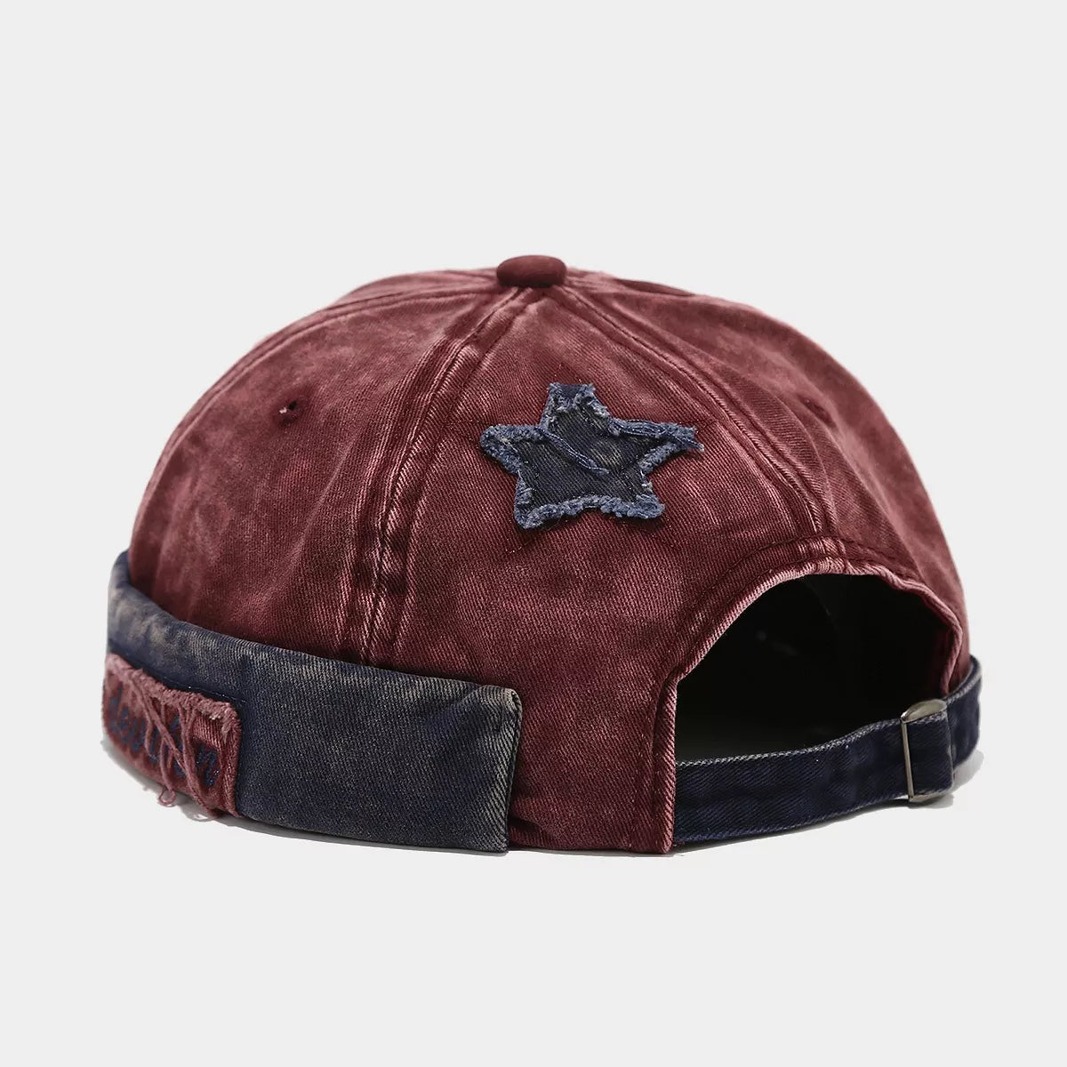 Vintage Distressed Star Patch Hat | Washed Cotton Casual Cap One Size