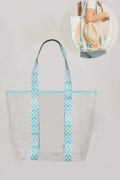 Hat Carrying Clear Tote Bag with Spacious Transparent Design