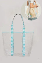 Hat Carrying Clear Tote Bag with Spacious Transparent Design