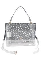 Rhinestone Hot Fix Clear Crossbody Bag