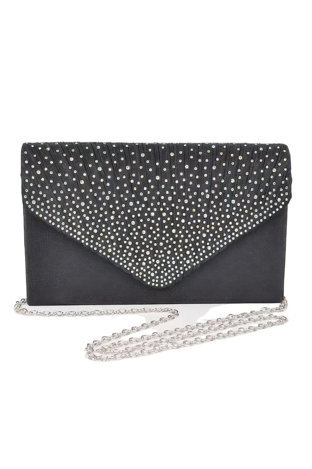 Rhinestone Satin Party Clutch
