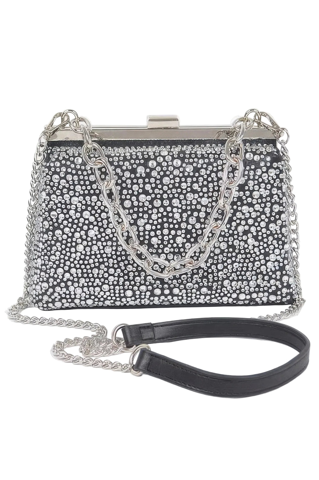 Hotfix Rhinestone Evening Clutch Bag
