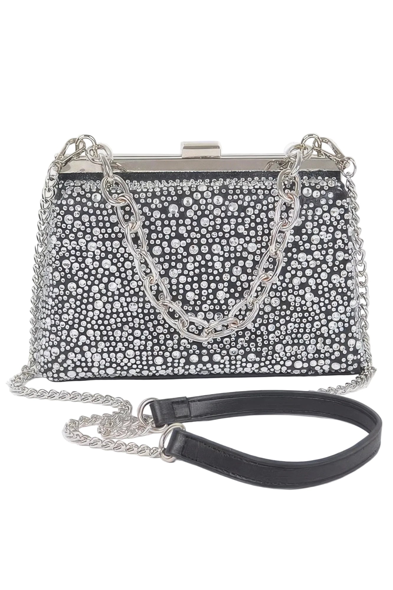 Hotfix Rhinestone Evening Clutch Bag
