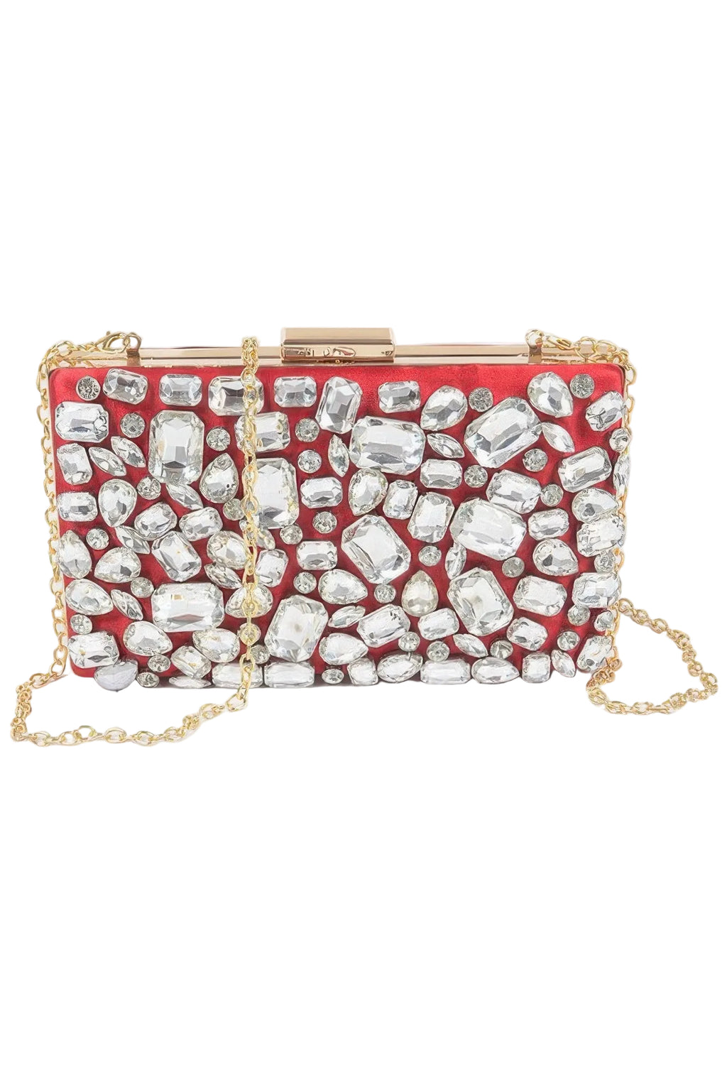 Embroidered Elegant Clutch Bag for Formal Occasions with Detailed Embroidery, Compact Structured Design, 7.75 x 4.75 x 1.25 Inches