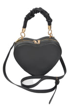 Heart-Shaped Top Handle Bag with Structured Silhouette