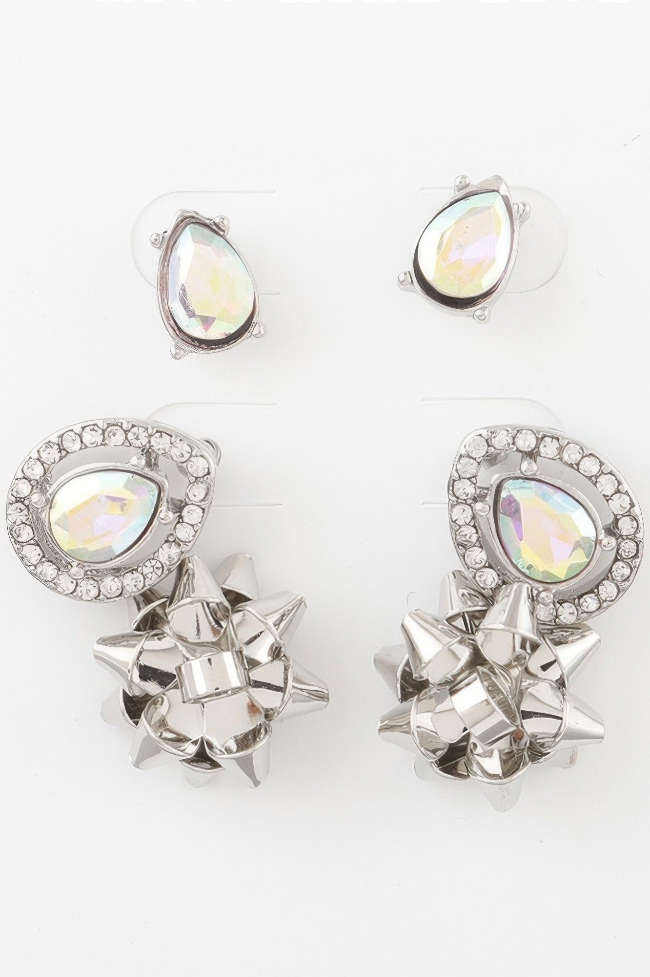 Jeweled Teardrop Gift Earring Set