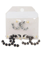 Crystal Bead Hoop Earrings Set