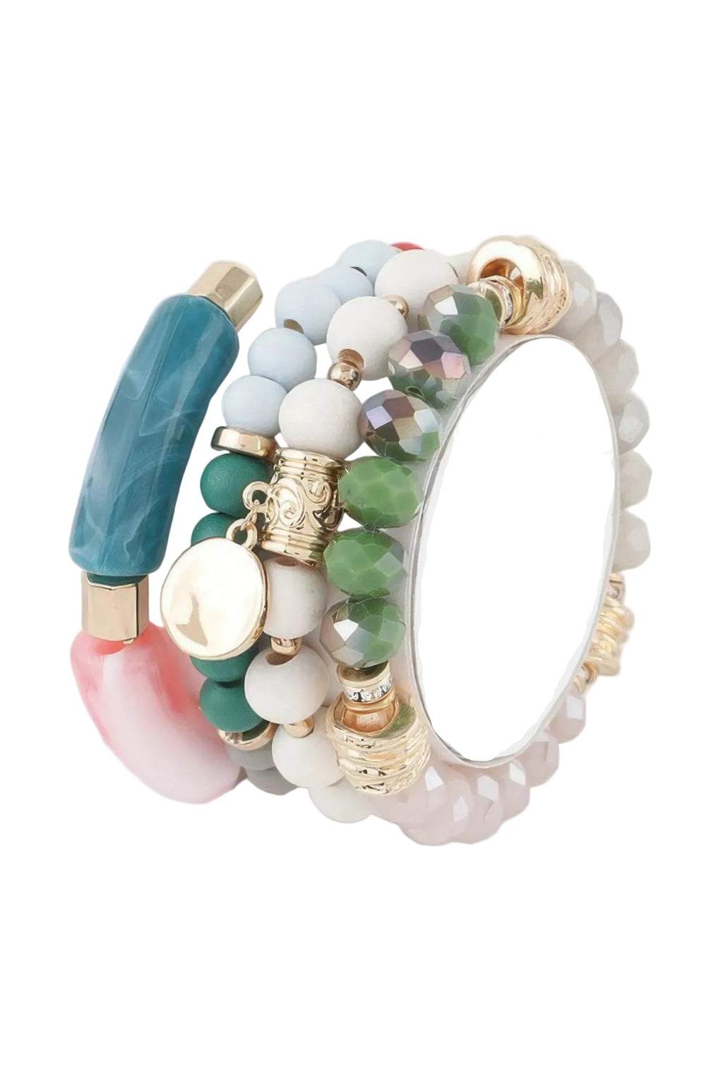 Multi Crystal Pendant Bracelet