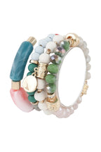 Multi Crystal Pendant Bracelet