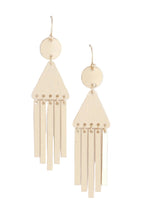 Geometric Bar Drop Earrings with Sleek Modern Minimalist Design