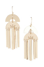 Double Arch Bar Drop Earrings
