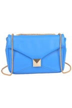 Faux Leather Flap Crossbody Bag