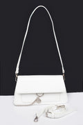 HD ACCESSORIES Pu Leather Crossbody Bag Front Chain Flap Shoulder Handbags