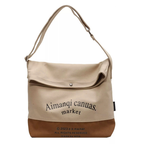 Women's Casual Large Hobo Shoulder Bag Color Block Canvas Folding Handbags