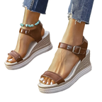 Women's Casual Wedge Sandals Open Toe Summer Daily High Heel Shoes