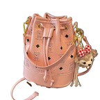 Women's Mini Drawstring Bucket Crossbody Bag Pu Leather Fashion Handbags
