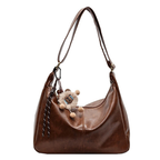 Women's Casual Large Hobo Shoulder Bag Vintage Style Zipper Handbags
