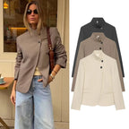 Women's Elegant High Neck Blazer Jacket | Autumn 2026 | Styleinger