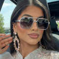 Women's Geometric Frame Sunglasses | UV400 Protection Fashion Eyewear
