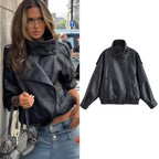 Women's Motorcycle Style Faux Leather Jacket | Autumn/Winter 2026 | Styleinger