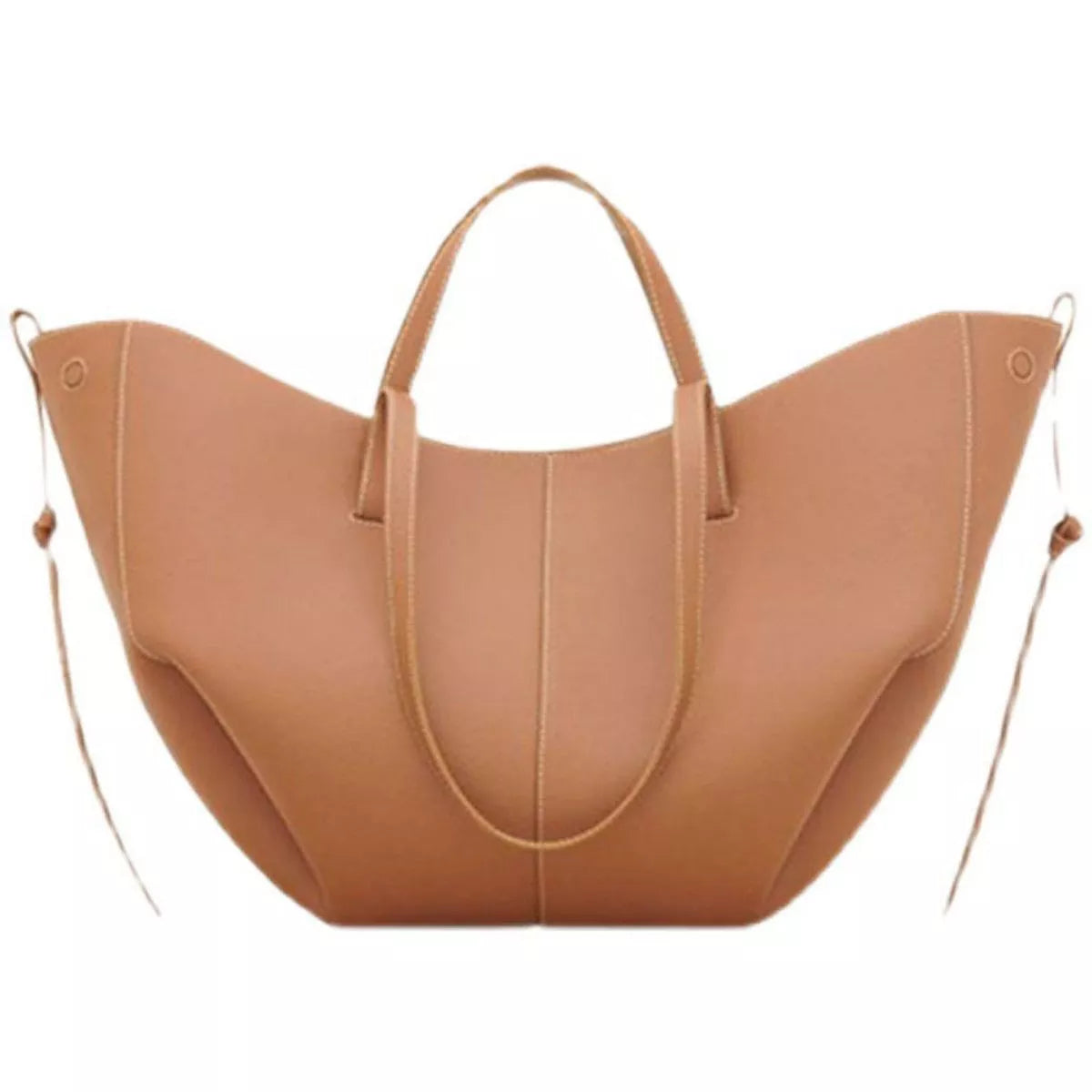 Women's PU Leather Tote Bag Caramel Medium Fashion Handbag Women_s_PU_Leather_Tote_Bag_Caramel_Medium_Fashion_Handbag Trendsi