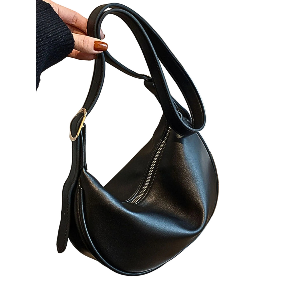 Women's Small Sling Crossbody Bag Minimalist Crescent Zipper Handbags