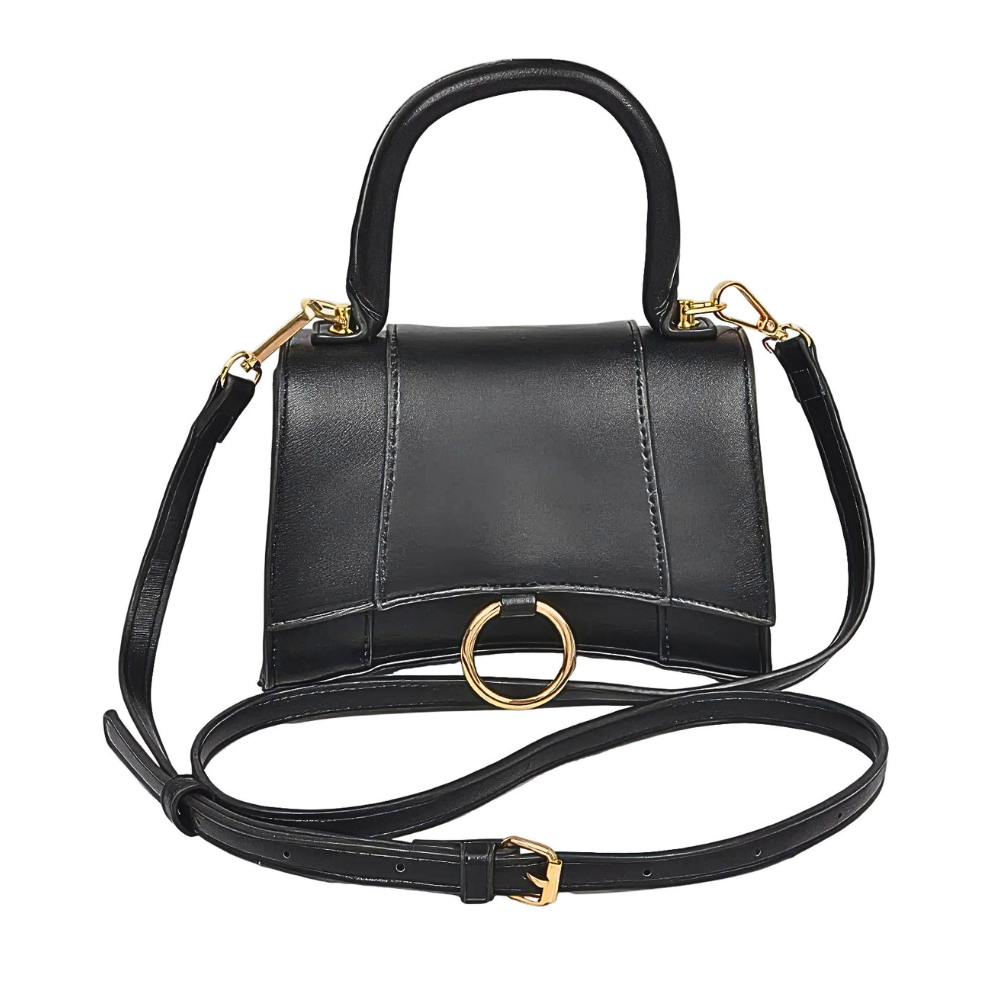 Women's Tote Handbag Vegan Leather Top Handle Flap Elegant Crossbody Bags