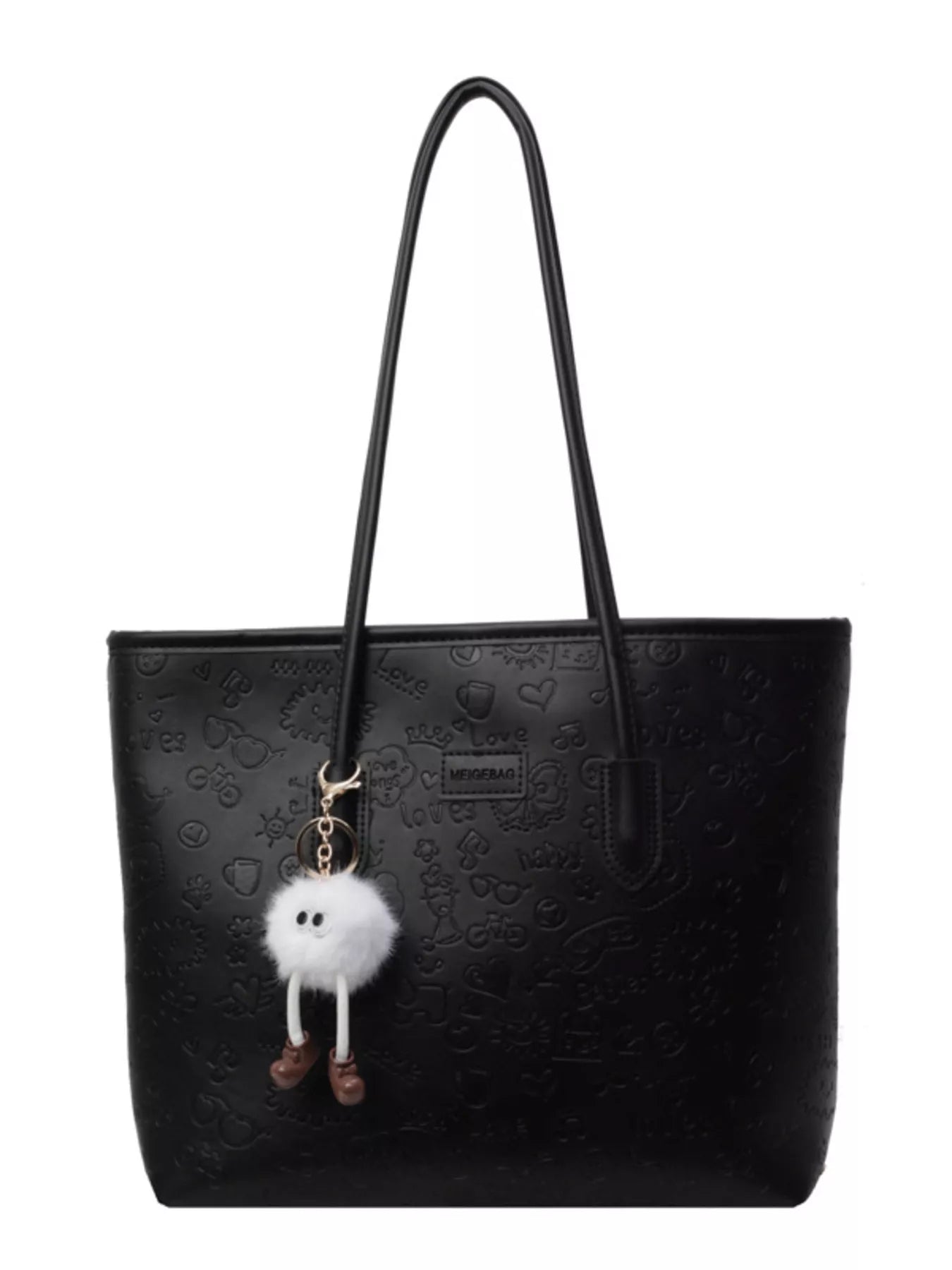 Womens Tote Bag Embossed Pattern Letter Stylish and Functional Handbag Womens_Tote_Bag_Embossed_Pattern_Letter_Stylish_and_Functional_Handbag Trendsi