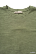 Zenana Casual Blouse Basic Round Neck Short Sleeve Lightweight Top Olive