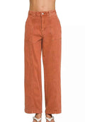 Zenana Straight Leg Utility Pocket Jeans