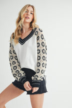Aemi+Co Women Top V Neck US Stock Crochet Floral Long Sleeve Blouse Ivory a044b1f3-3d28-4d1c-8fe5-3ba31a2fc578-Max Trendsi