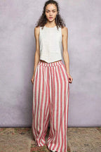 POL Ribbed Round Neck Cropped Tank with Lace Detail