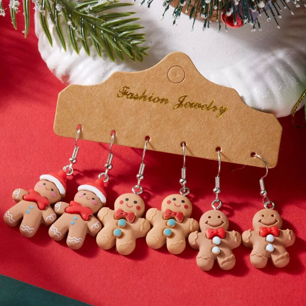 3 Piece Christmas Drop Earrings Gingerbread Man Alloy Resin Jewelery a0ce6e1b-54f9-4a3d-86d3-aadbf92be81d-Max-Origin Trendsi