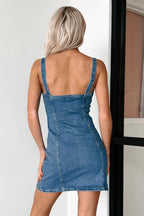 Denim Dress Mini Cami Button Down Medium Wash Wide Straps a1162fd3-e330-407b-9eb6-119be614fed7-Max Trendsi