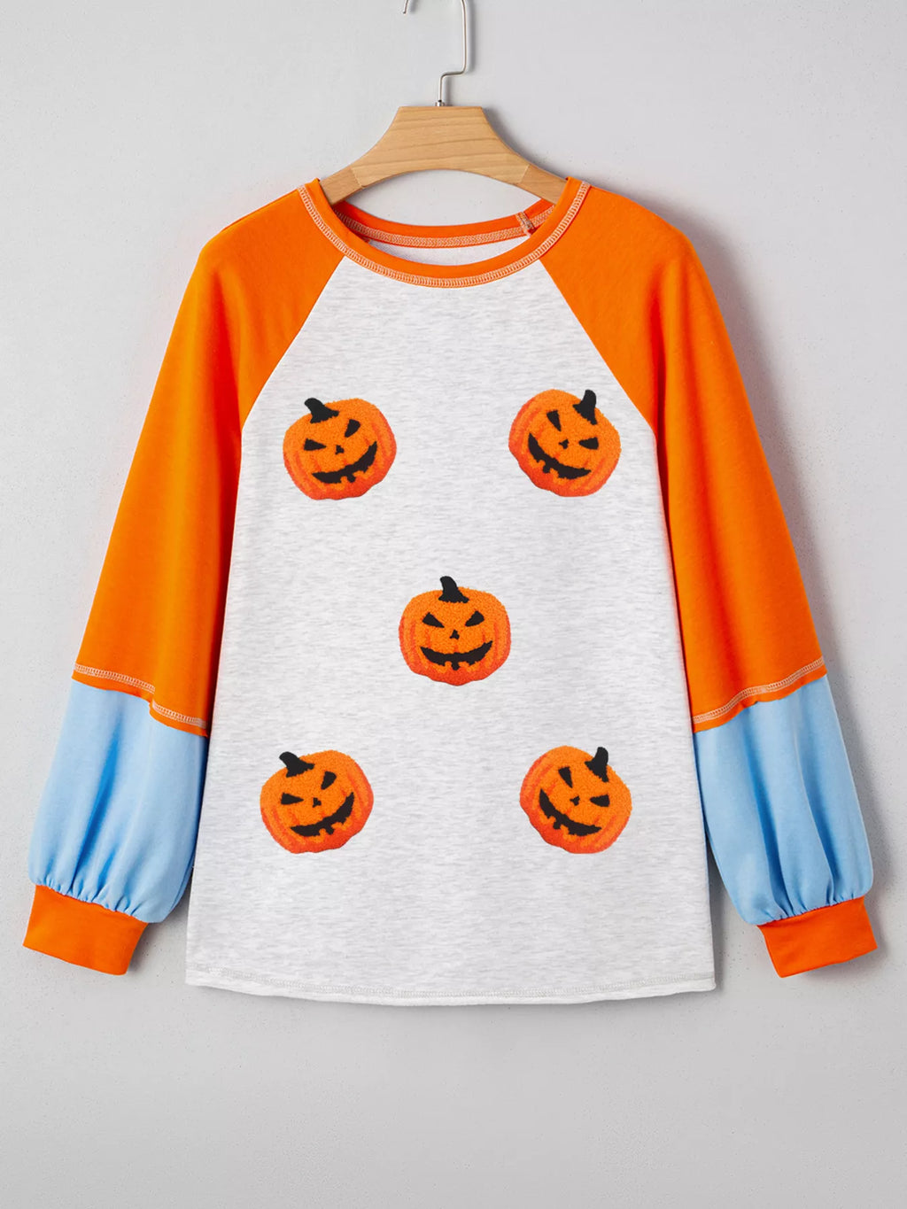 Halloween Women's T-Shirt Pumpkin Print Long Sleeve Top a123ddf7b6f74bf48166cd80acb75d7c-Max-Origin Trendsi