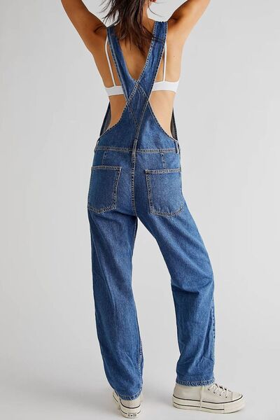 Denim Overalls Women's Square Neck Wide Strap Full Size Medium Wash Jumpsuit a1ec4c3e-85ec-401a-8c23-32f6b12521dc-Min Trendsi