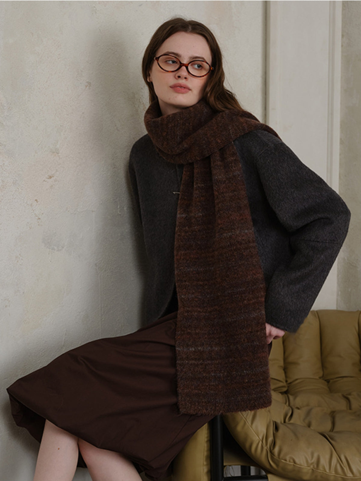 Women Fur Scarf Striped Detail Knit Long Soft Warm Accessories a1fa6691-2b01-4efe-9720-6c995988617f-Max Trendsi