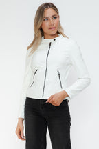 Snobbish Faux Leather Women White Zip Pockets Hooded Basic Jacket a20f9c4d-464d-4818-ad68-2acf0808509f-Max_33698b06-6baa-4845-ae5e-7e943a006ce9 Trendsi