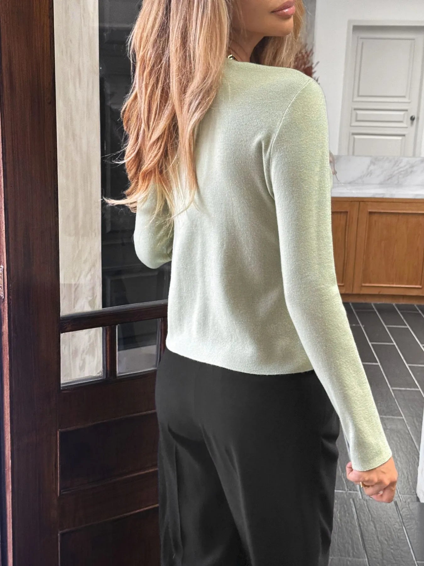 Women's Cardigan Knit Button-Up Long Sleeve a228610d-de90-41be-b5ba-50e0666fda09-Max-Origin Trendsi