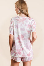 BiBi Shorts Tie Dye Print Pink Multi Terry With Side Pockets a29c3930e6624d408d6fe09b8618a079-Max-Origin Trendsi