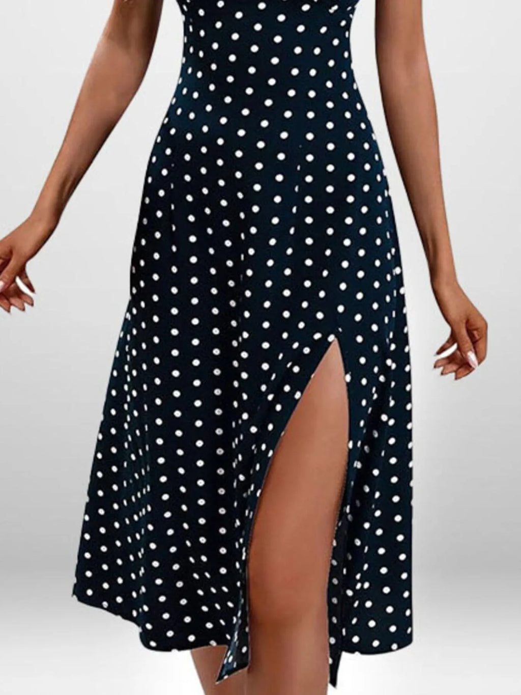 Cami Midi Dress Floral Polka Dot Printed Side Slit Tied Strappy Dresses a2bfa853-52f8-4587-9b43-c5c32651693f-Max-Origin Trendsi
