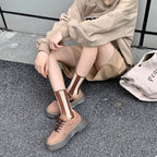 Women's Crew Socks Cotton Contrast Striped Accessories a2e8c4e9-0e7c-43af-a8f2-51040f321423-Max-Origin Trendsi