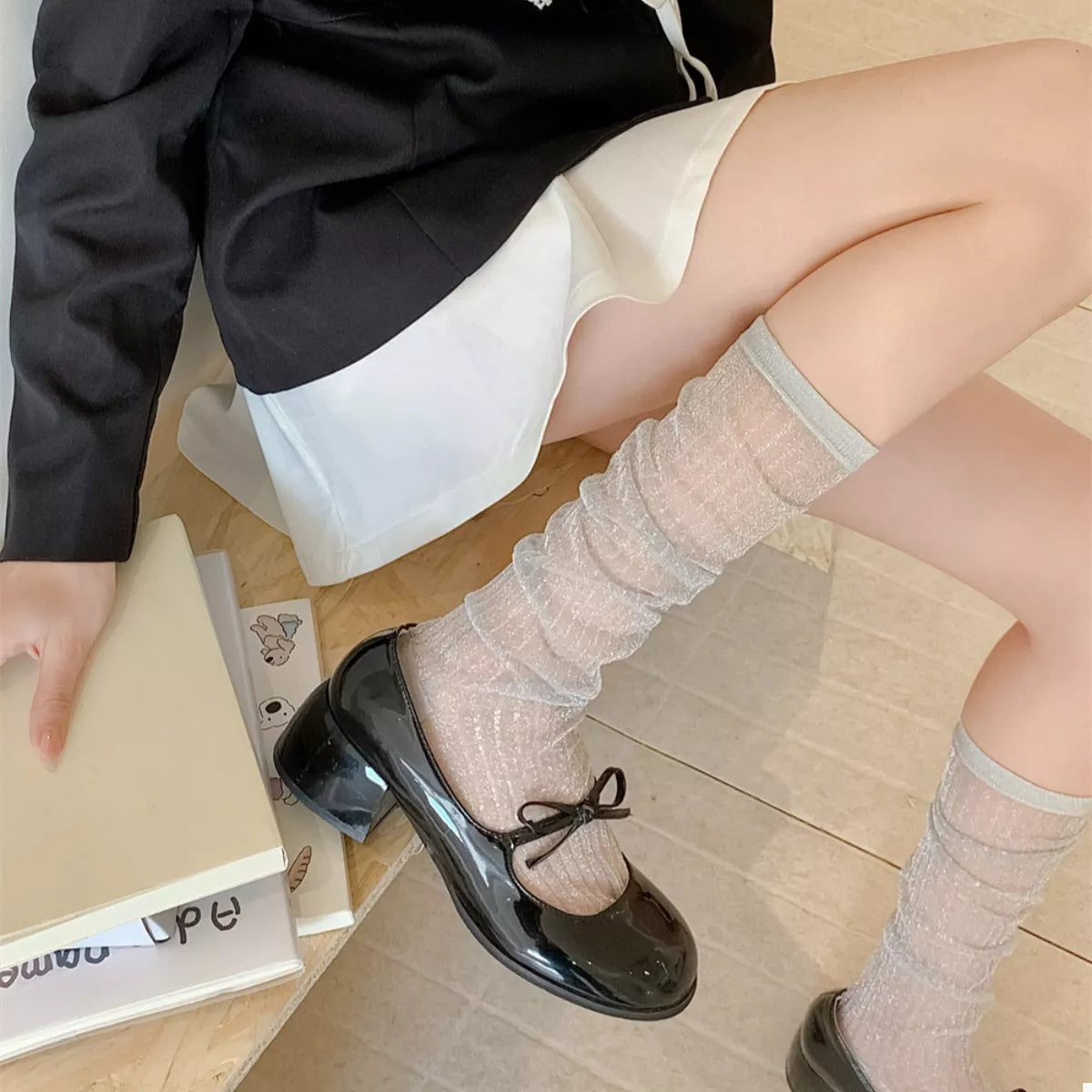 Knee-High Women's Socks Scrunch 1-pair a3722cc8-ee5c-4006-8043-db1fdfb7e674-Max-Origin Trendsi