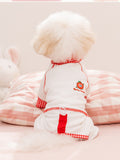 Contrast Trim Soft Pet Pajamas