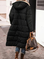 Padded Women Long Coat Plus Size Zip Up Sherpa Fur Lined Hooded Quilted a459b7be-2212-4c33-8fc3-b1e3cf16c5ad-Max Trendsi