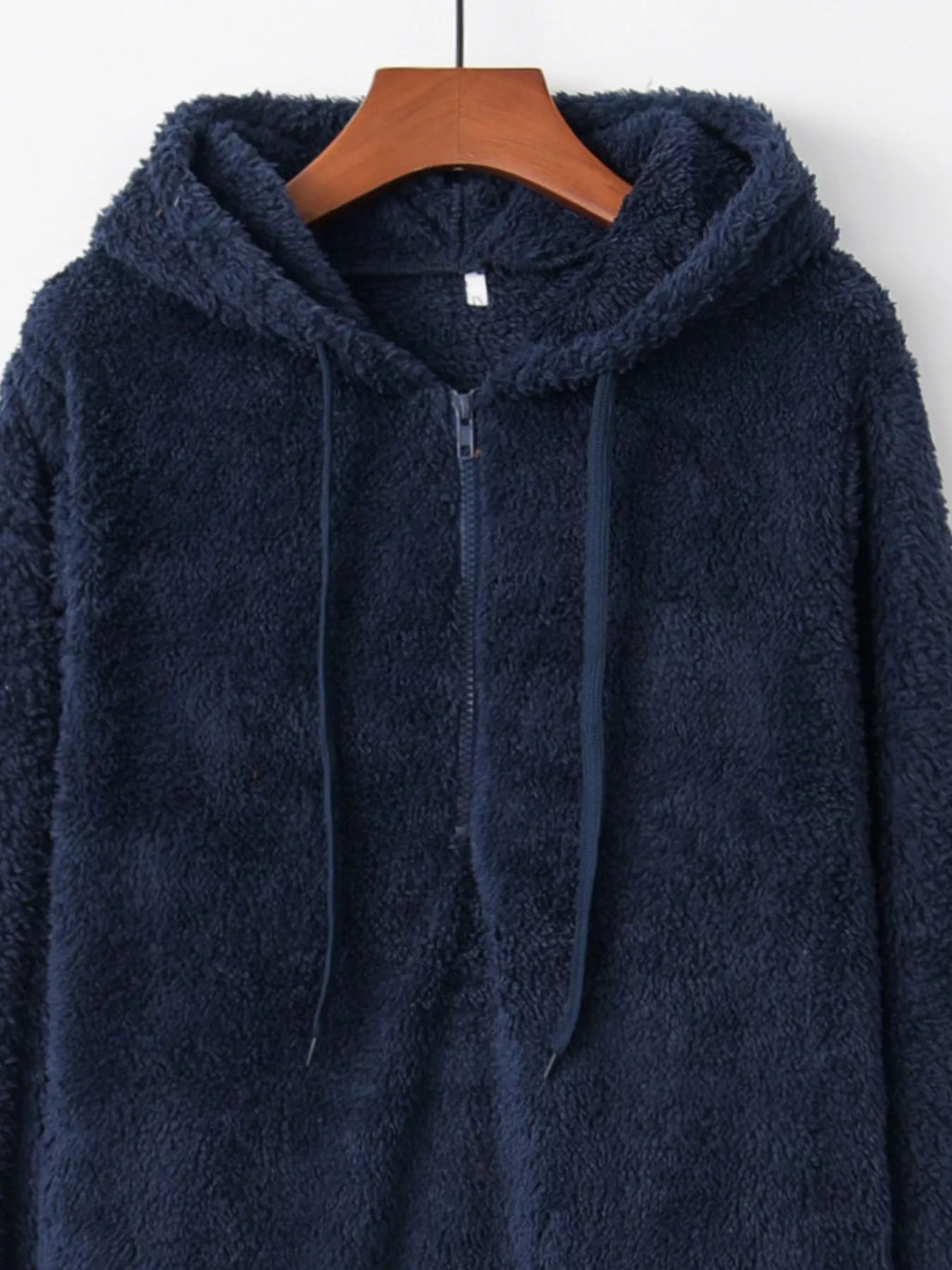 Womens Fleece Hoodie Half Zip Drawstring Hood Soft Top S-4XL a465798b-ee77-43c5-b04f-7e9dbf71c627-Max-Origin Trendsi